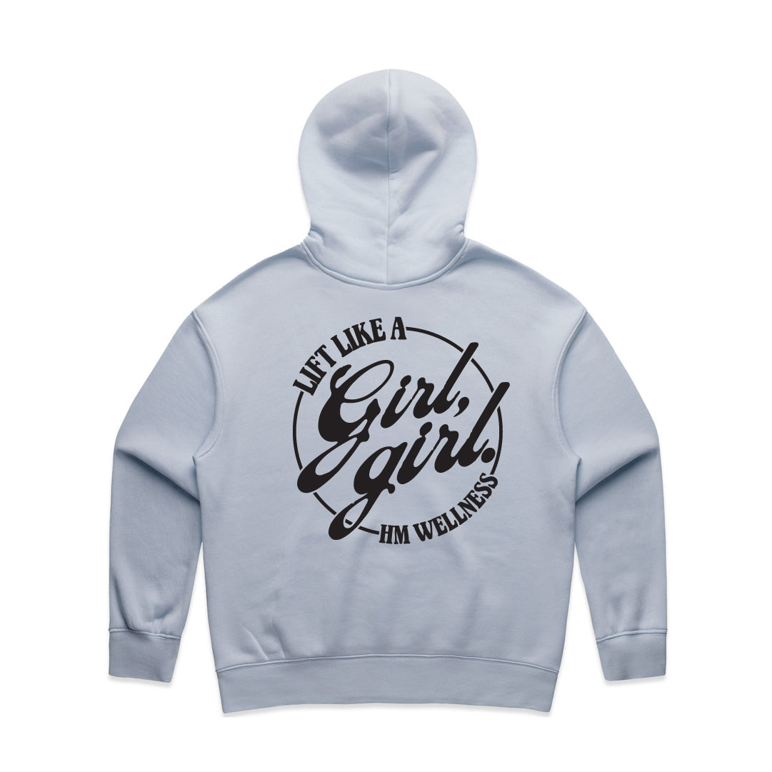 Lift Like a Girl, Girl — Relax Hoodie